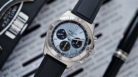 chronomat b01 42 ice blue